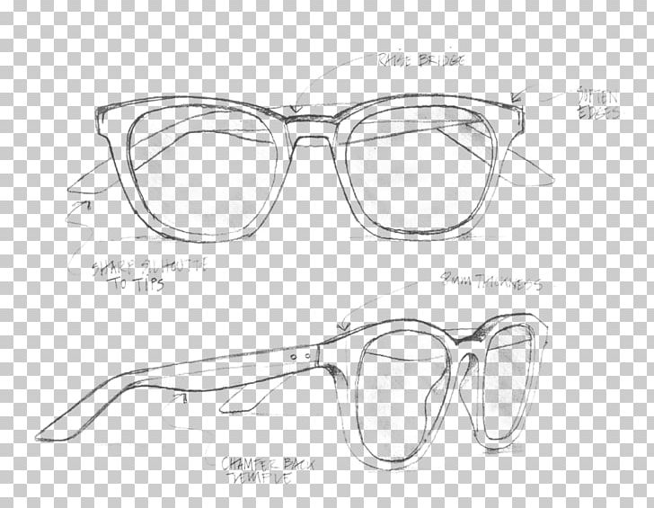 aviator sunglasses drawing