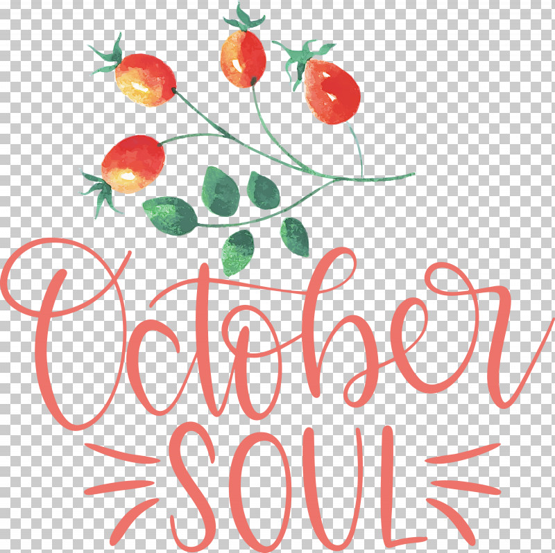 October Soul October PNG, Clipart, Cherry, Flower, Fruit, Local Food, Logo Free PNG Download