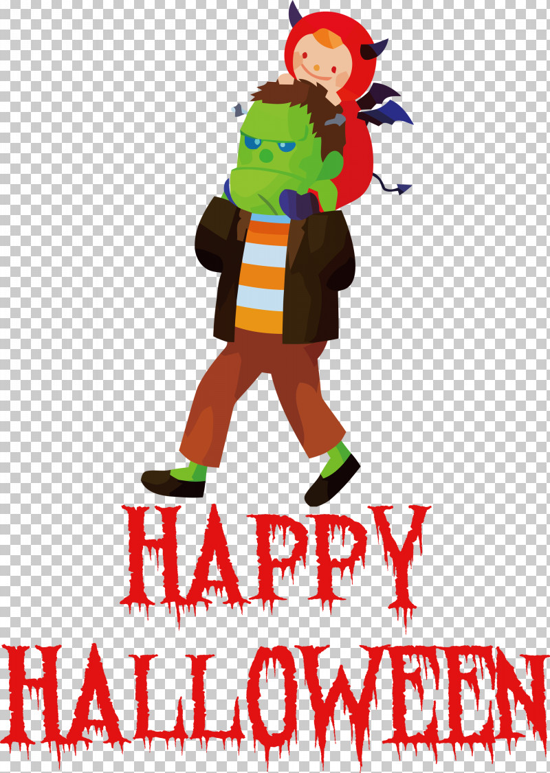Happy Halloween PNG, Clipart, Behavior, Cartoon, Character, Christmas Day, Geometry Free PNG Download