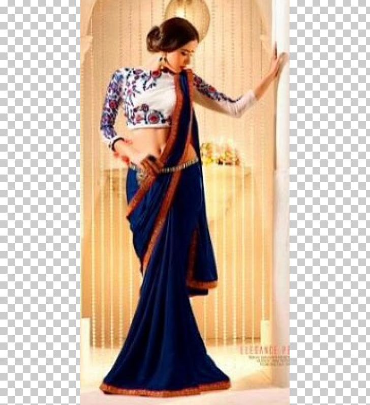 Banarasi Sari Georgette Royal Blue PNG, Clipart, Art Silk, Banarasi Sari, Blouse, Blue, Choli Free PNG Download