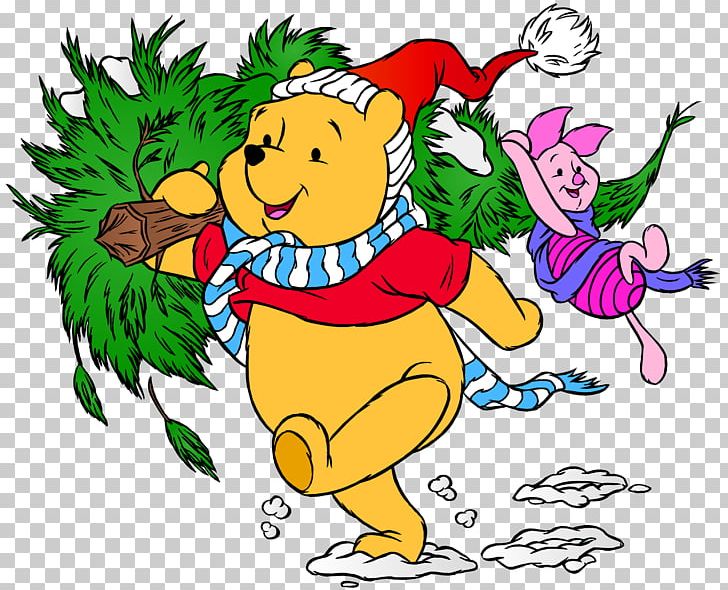 Winnie The Pooh Piglet Tigger Eeyore Christmas PNG, Clipart, Art, Artwork, Beak, Cartoon, Disneys Pooh Friends Free PNG Download