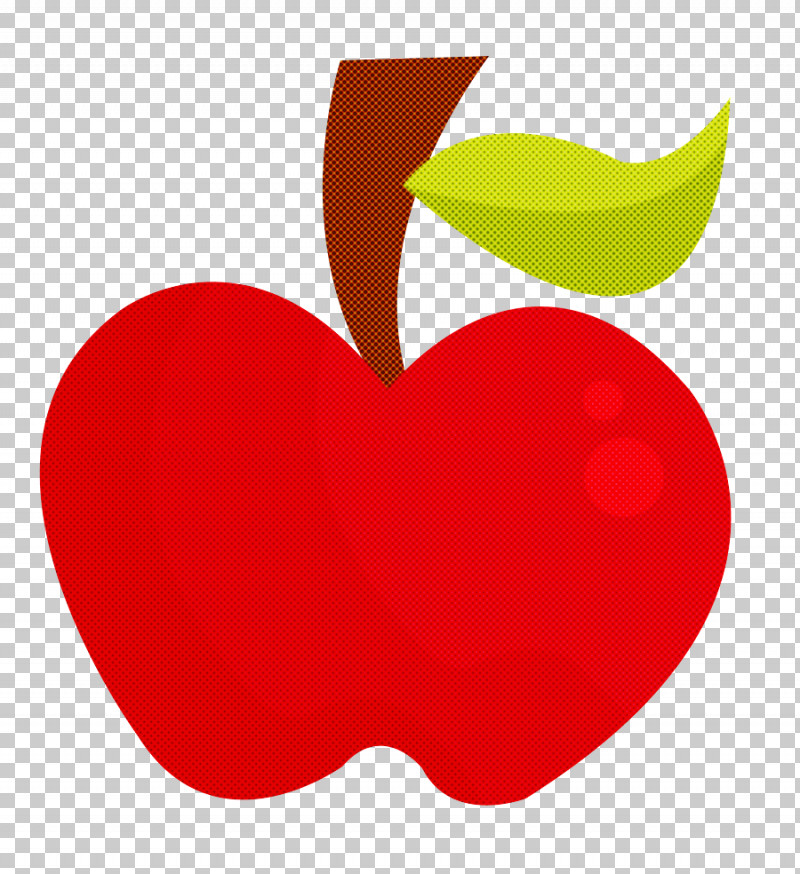 Red Fruit Leaf Apple Plant PNG, Clipart, Apple, Drupe, Fruit, Heart, Leaf Free PNG Download