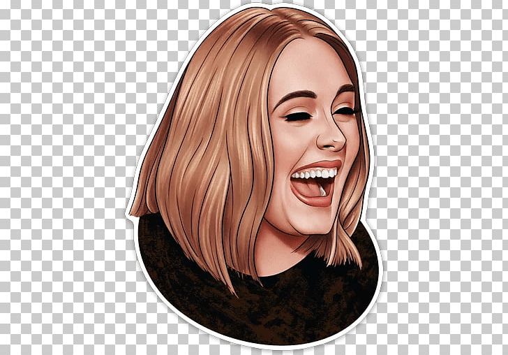 Adele Sticker Telegram Messaging Apps PNG, Clipart, Adele, Brown Hair, Chin, Eyebrow, Face Free PNG Download