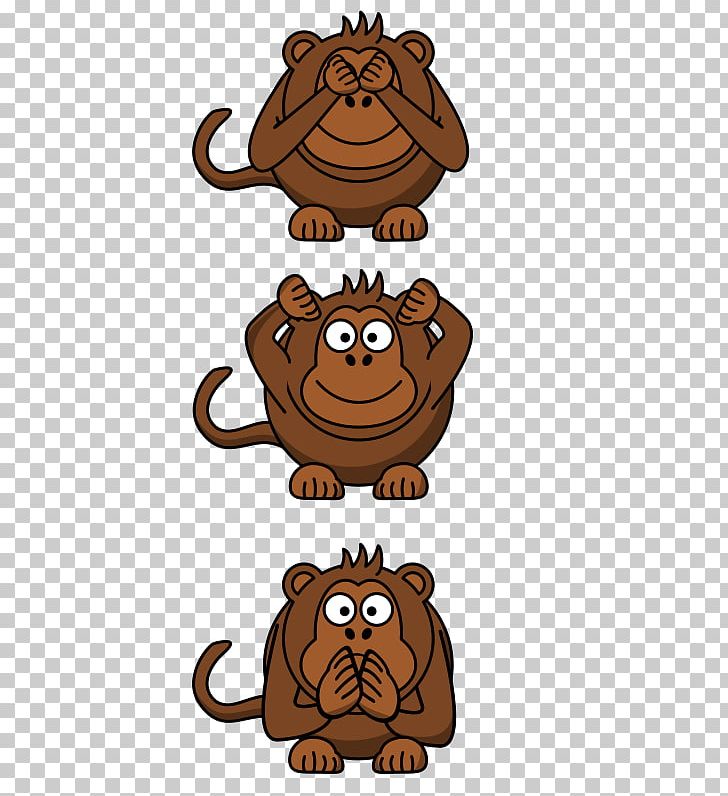 Printed T-shirt Three Wise Monkeys Spreadshirt Evil PNG, Clipart, Animals, Big Cats, Carnivoran, Cartoon, Cat Like Mammal Free PNG Download