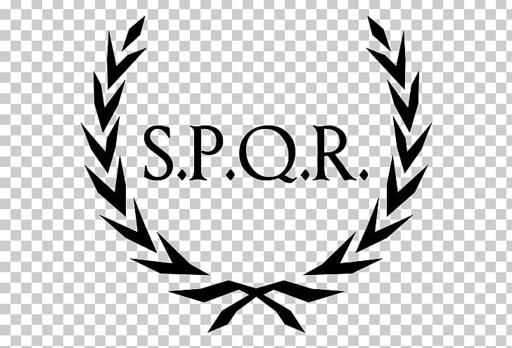 SPQR Ancient Rome Roman Republic T-shirt Aquila PNG, Clipart, Artwork, Bay Laurel, Black, Black And White, Branch Free PNG Download