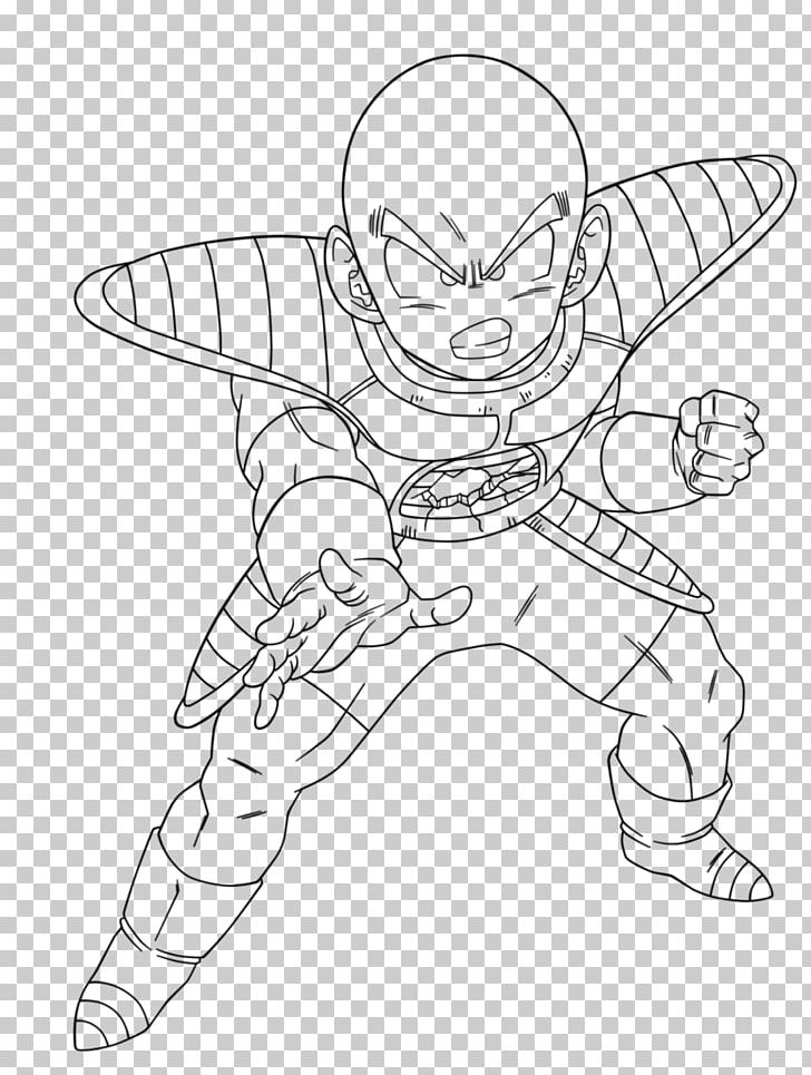 Krillin Trunks Line Art Vegeta Frieza PNG, Clipart,  Free PNG Download