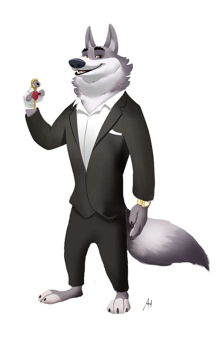 Crime Gray Wolf Character PNG, Clipart, Animals, Animated Cartoon, Art, Character, Costume Free PNG Download