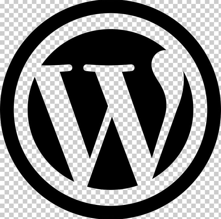 WordPress Computer Icons Logo PNG, Clipart, Area, Black And White, Blue Logo, Brand, Circle Free PNG Download