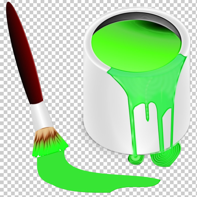 paintbrush and paint clipart