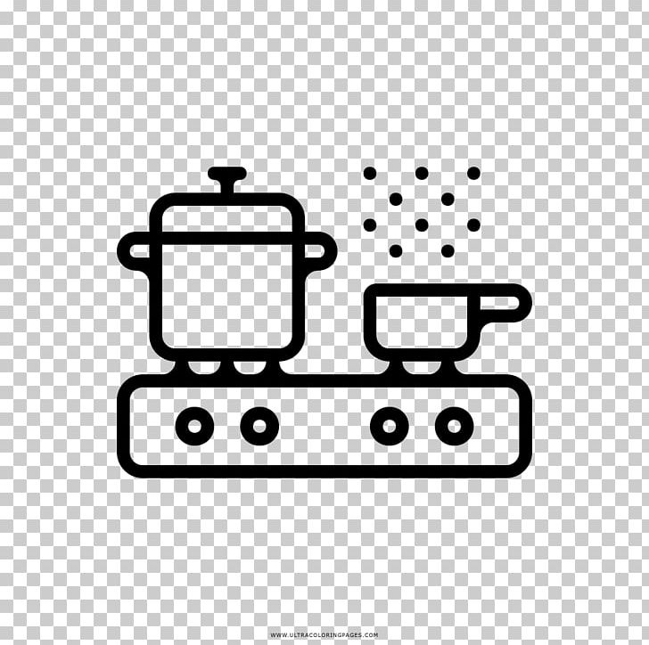 Drawing Stove Cooking Ranges Kitchen Coloring Book PNG, Clipart, Area, Auto Part, Bathroom, Bed, Black Free PNG Download