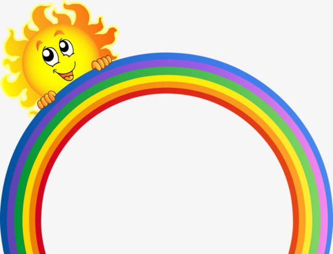 Cartoon Painted Rainbow PNG, Clipart, Border, Cartoon, Cartoon Clipart, Cartoon Clipart, Cartoon Sun Decoration Free PNG Download