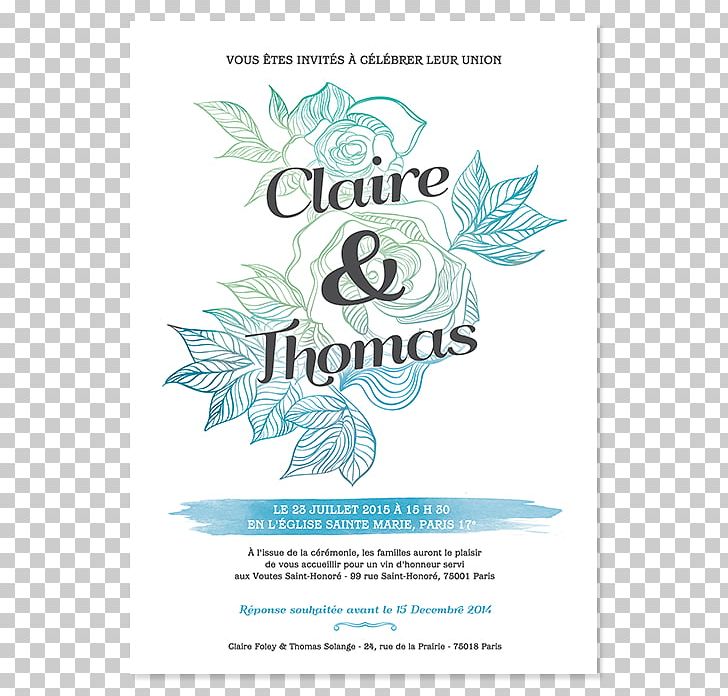 Marriage In Memoriam Card Convite Flower Save The Date PNG, Clipart, Aqua, Blue, Brand, Color, Convite Free PNG Download