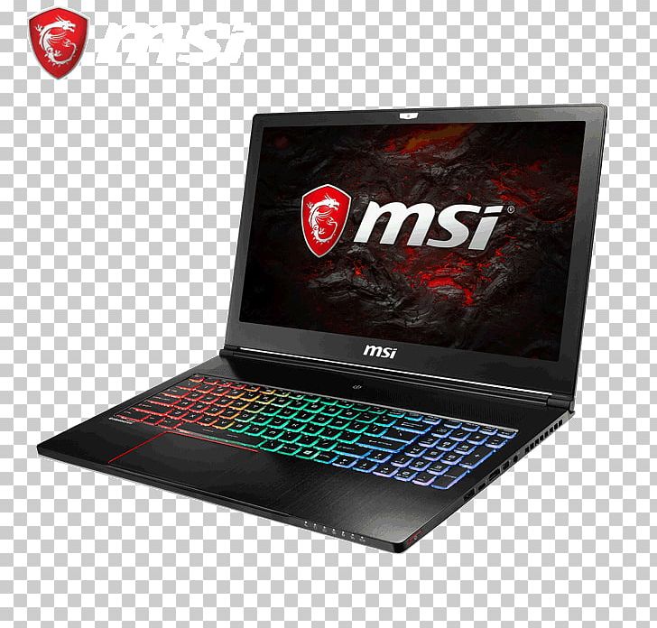 Laptop Kaby Lake Intel MSI GS63 Stealth PNG, Clipart, Brand, Computer, Electronic Device, Electronics, Geforce Free PNG Download