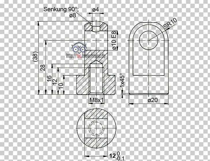 Technical Drawing Engineering Drawing Bohrung Multiview Projection PNG, Clipart, Altxaera, Angle, Architectural Drawing, Area, Artwork Free PNG Download