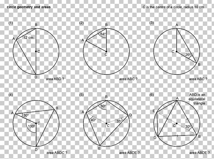 Circle Angle Theorem Mathematics Geometry PNG, Clipart, Angle, Black And White, Circle, Coseno, Diagram Free PNG Download