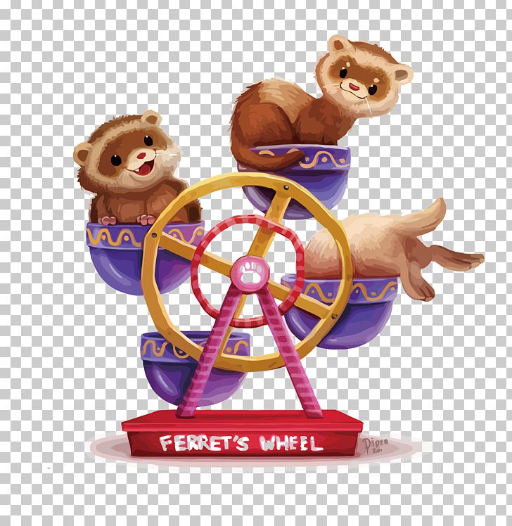 Ferret Weasel Daily Painting: Paint Small And Often To Become A More Creative PNG, Clipart, Animal, Animals, Cartoon, Encapsulated Postscript, Ferris Wheel Free PNG Download
