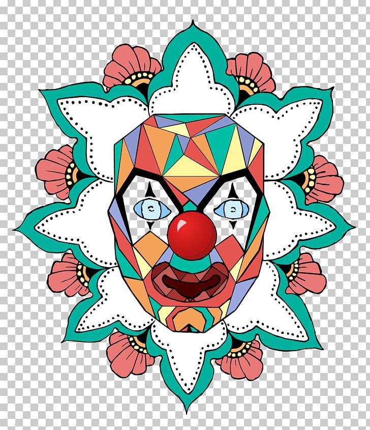 Illustration Symmetry Pattern Product PNG, Clipart, Art, Artwork, Circle, Clown, Flower Free PNG Download