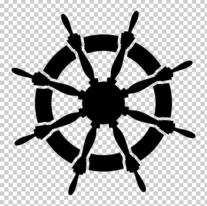 Ship's Wheel Anchor PNG, Clipart, Anchor, Black, Black And White, Boat, Circle Free PNG Download