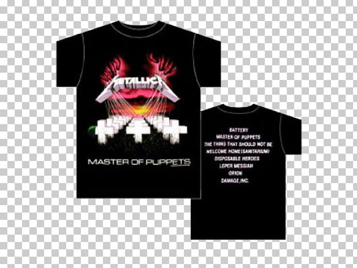 T-shirt Master Of Puppets Metallica Heavy Metal Thrash Metal PNG, Clipart,  Free PNG Download