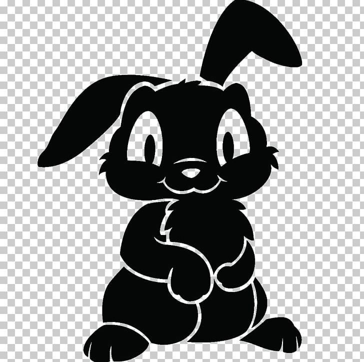 Wall Decal Sticker Rabbit PNG, Clipart, Animals, Black, Black And White, Brand, Carnivoran Free PNG Download