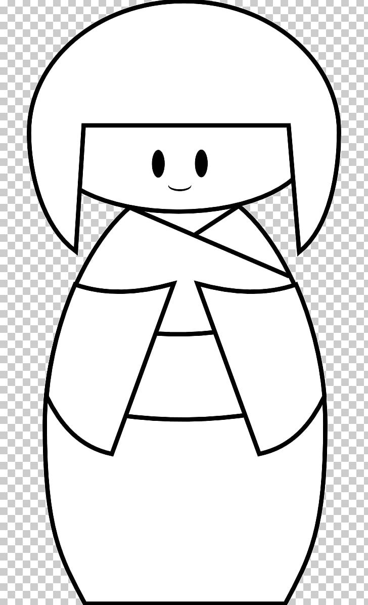 Kokeshi Japanese Dolls Japanese Dolls PNG, Clipart, Angle, Area, Art, Black, Black And White Free PNG Download