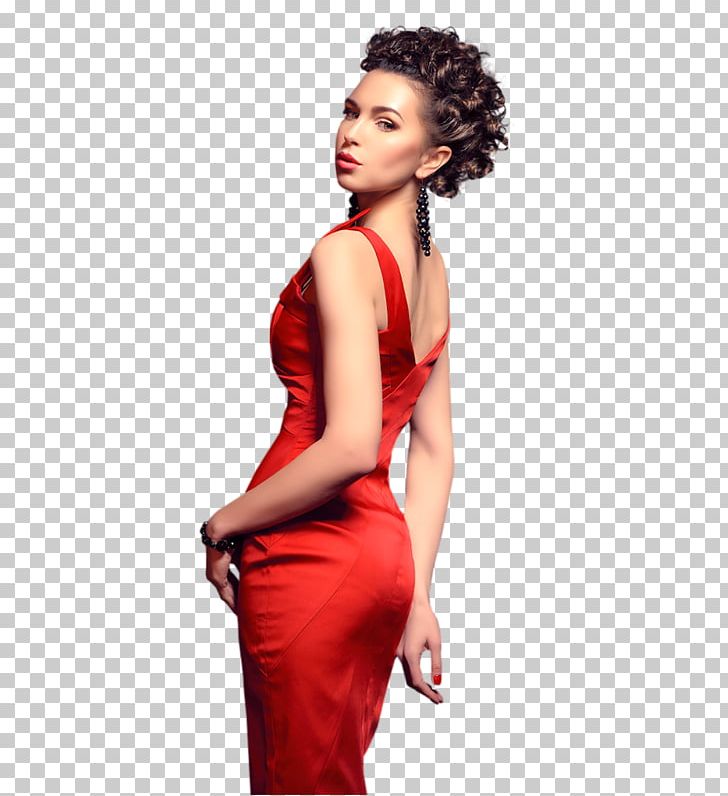 Woman Red Female PNG, Clipart, Brown Hair, Cocktail Dress, Color, Dress, Fashion Model Free PNG Download
