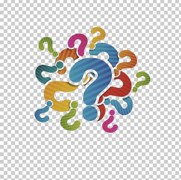 colorful question marks clipart