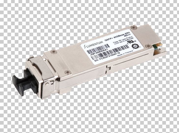 Multi-mode Optical Fiber Small Form-factor Pluggable Transceiver QSFP PNG, Clipart, 100 Gigabit Ethernet, Electrical Connector, Electronic Component, Electronics, Electronics Accessory Free PNG Download