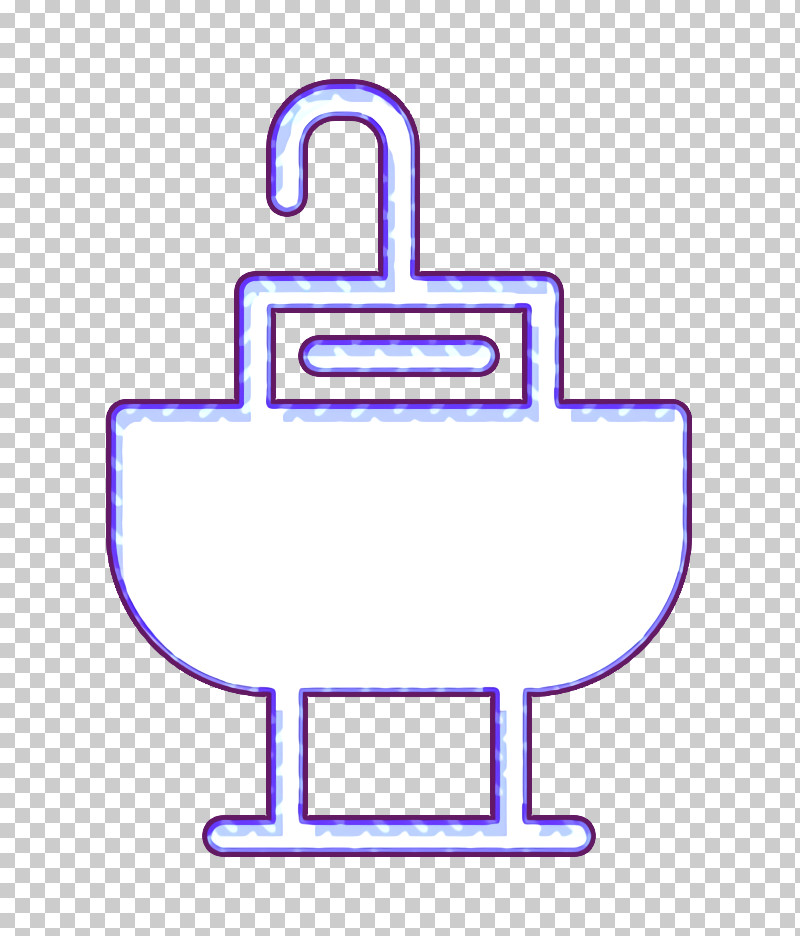 Bathroom Icon Furniture And Household Icon Sink Icon PNG, Clipart, Bathroom Icon, Furniture And Household Icon, Line, Meter, Purple Free PNG Download