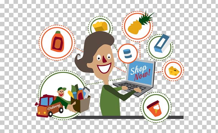 Grocery Store Shopping Product Online Grocer Supermarket PNG, Clipart, Area, Brand, Cartoon, Communication, Customer Service Free PNG Download