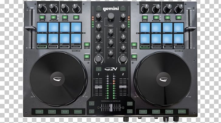 DJ Controller Gemini G2V Disc Jockey MIDI Controllers Audio Mixers PNG, Clipart, Audio Equipment, Disc Jockey, Electronic Component, Electronic Device, Electronic Instrument Free PNG Download