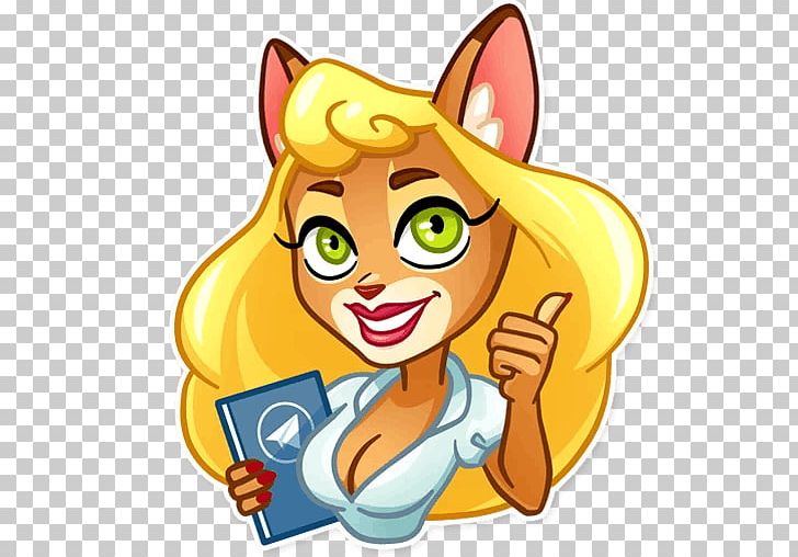 Sticker Telegram Secretary Whiskers PNG, Clipart, Carnivoran, Cartoon, Cat Like Mammal, Character, Dog Free PNG Download