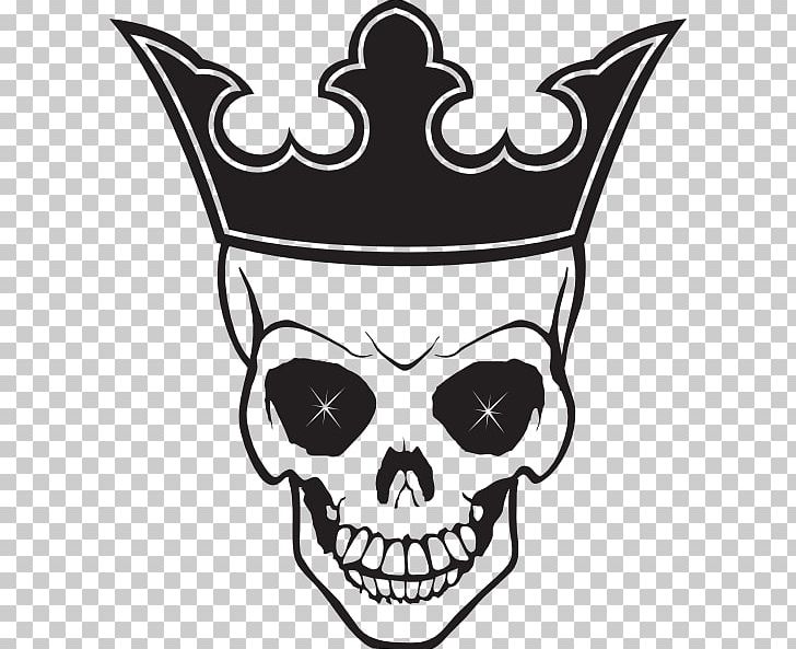 Crown Skull Drawing PNG, Clipart, Black And White, Bone, Clip Art, Crown, Drawing Free PNG Download