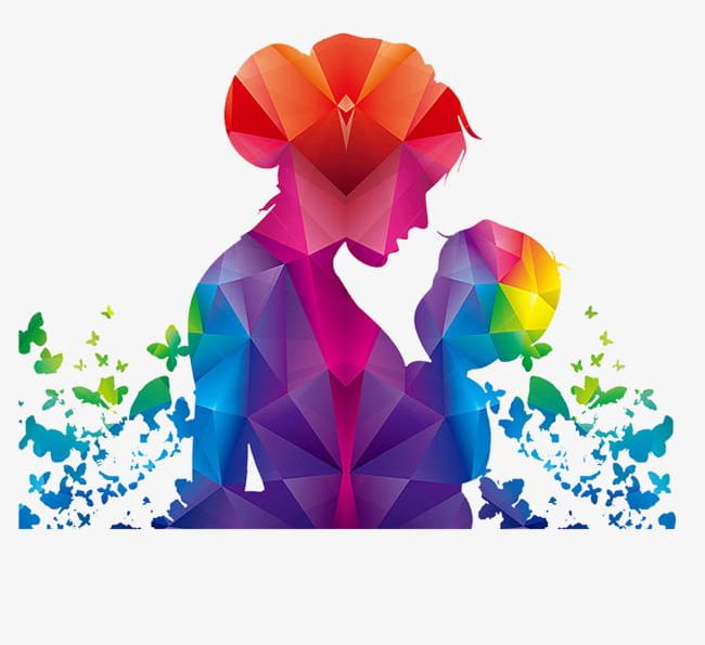 Mother Holding Silhouette PNG, Clipart, Cartoon, Child, Day, Gradient