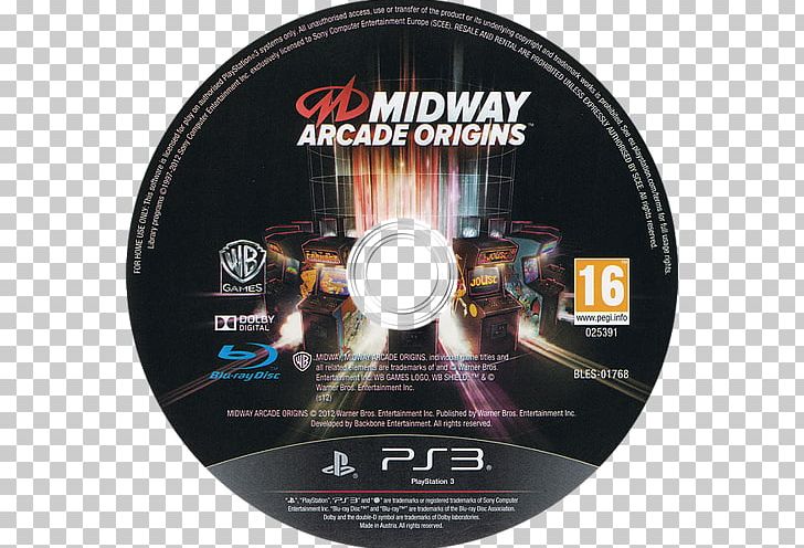 Midway Arcade Origins Xbox 360 Backbone Entertainment PlayStation 3 PAL Region PNG, Clipart, Brand, Compact Disc, Data Storage Device, Dvd, Label Free PNG Download