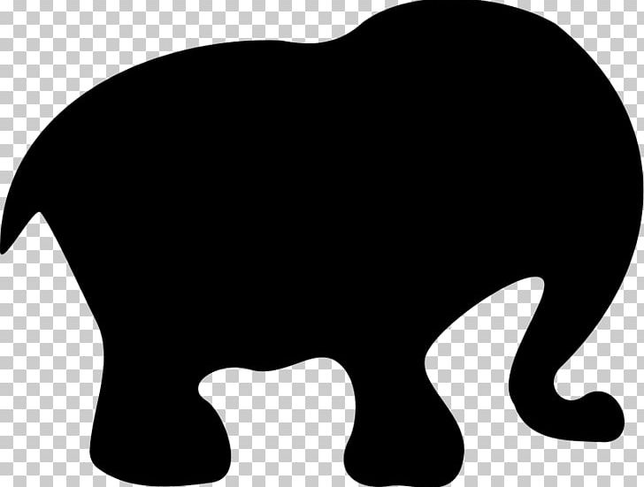 African Elephant Silhouette PNG, Clipart, Bear, Black, Black And White, Carnivoran, Cartoon Free PNG Download