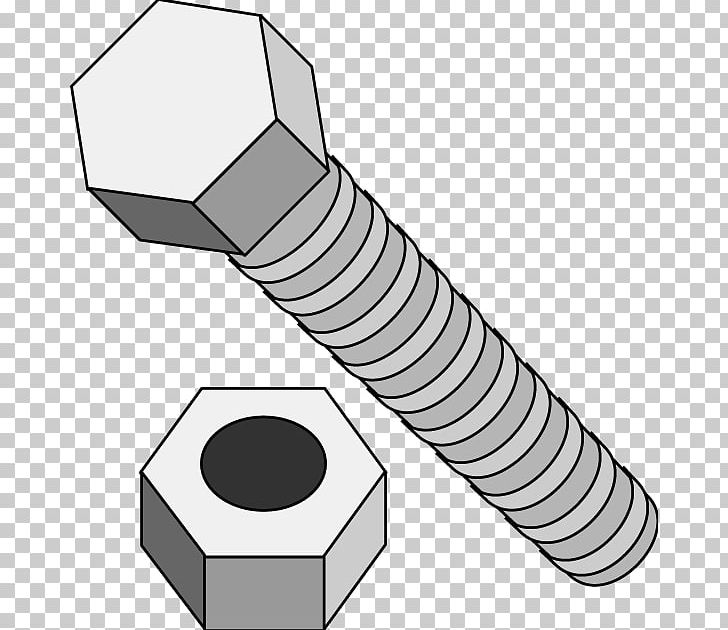 Screw Nut Bolt PNG, Clipart, Angle, Black And White, Bolt, Factory, Hardware Free PNG Download