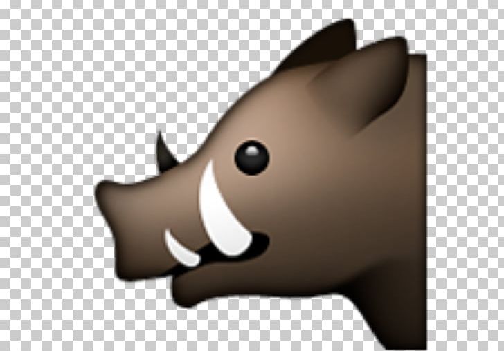 Wild Boar Emoji SMS Text Messaging Emoticon PNG, Clipart, Boar, Carnivoran, Cartoon, Cat, Cat Like Mammal Free PNG Download