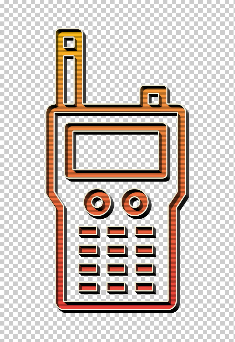 Walkie Talkie Icon Crime Icon Frequency Icon PNG, Clipart, Crime Icon, Frequency Icon, Line, Meter, Orange Free PNG Download