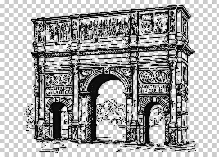 Arch Of Constantine Drawing Ancient Rome Architecture PNG, Clipart, Ancient Roman Architecture, Arcade, Arch, Architecture, Art Free PNG Download