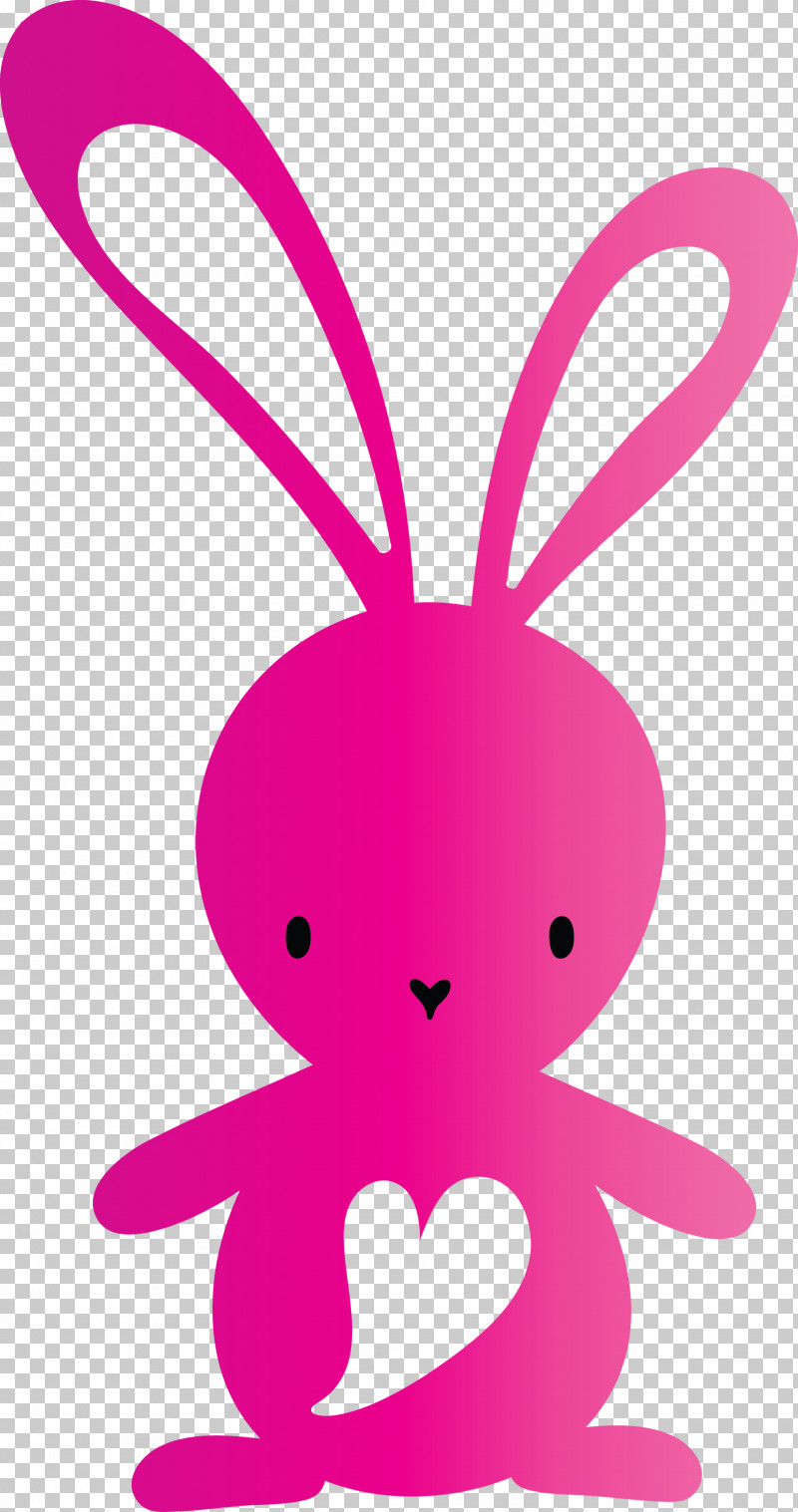 Cute Easter Bunny Easter Day PNG, Clipart, Animal Figure, Cute Easter Bunny, Easter Day, Magenta, Pink Free PNG Download