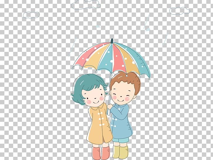Umbrella Cartoon Illustration PNG, Clipart, Animation, Art, Boy, Child, Comics Free PNG Download