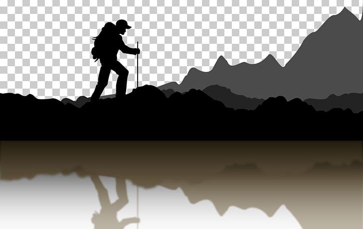hiker silhouette png
