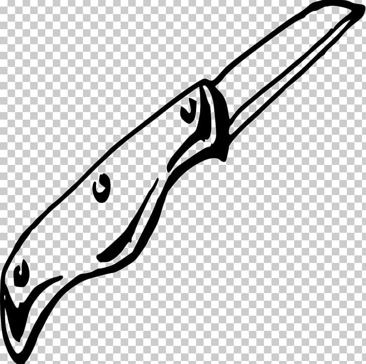 Knife Kitchen Knives Hunting & Survival Knives PNG, Clipart, Beak, Black, Black And White, Blade, Bowie Knife Free PNG Download
