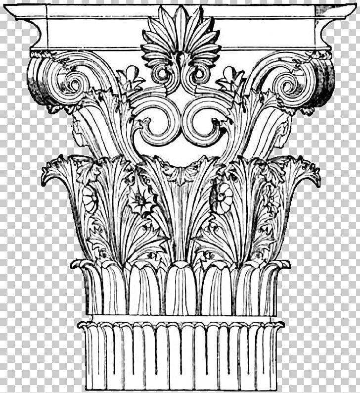 Corinthian Order Drawing Architecture Classical Order PNG, Clipart, Ancient Greek Architecture, Architecture, Artwork, Black And White, Classical Order Free PNG Download