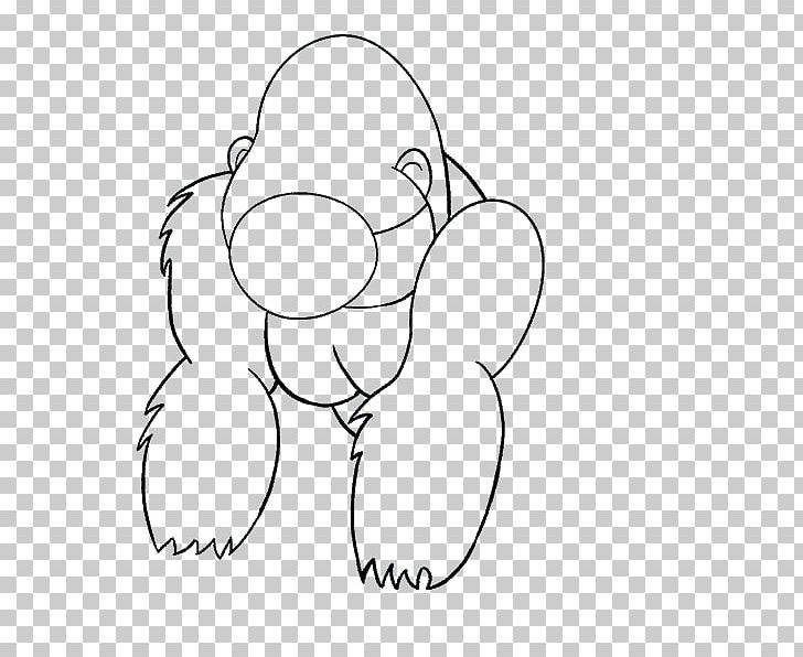 Western Gorilla Baby Gorillas Drawing PNG, Clipart, Angle, Area, Arm, Art, Artwork Free PNG Download