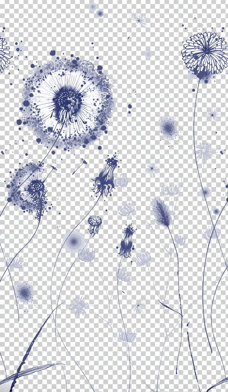 Dandelion PNG, Clipart, Art, Background, Black And White, Blue, Branch Free PNG Download