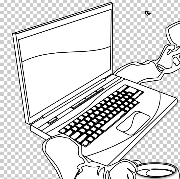 Laptop Coloring Book Computer Mouse Drawing PNG, Clipart, Angle, Area, Black, Black And White, Black Line Free PNG Download