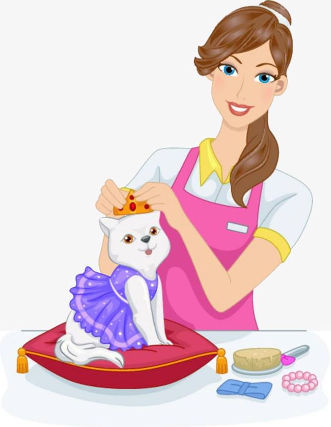 Pet Clerk For The Cat Wearing A Crown PNG, Clipart, Cartoon, Cat, Cat Clipart, Cat Clipart, Clerk Free PNG Download