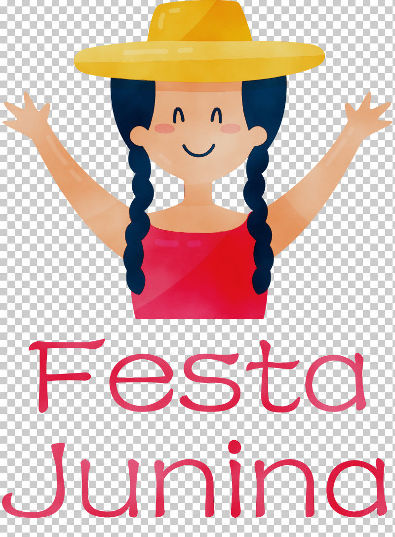 Logo Hat Meter Line Happiness PNG, Clipart, Behavior, Festa Junina, Happiness, Hat, Human Free PNG Download